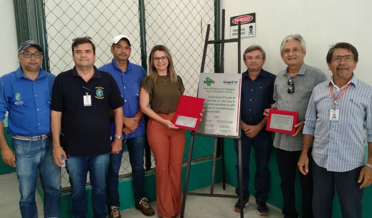 Inauguração do posto de recolhimento de embalagens vazias de agrotóxicos  em Abaiara