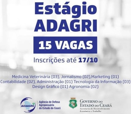 PROCESSO DE SELEÇÃO PARA ESTAGIÁRIOS DA ADAGRI