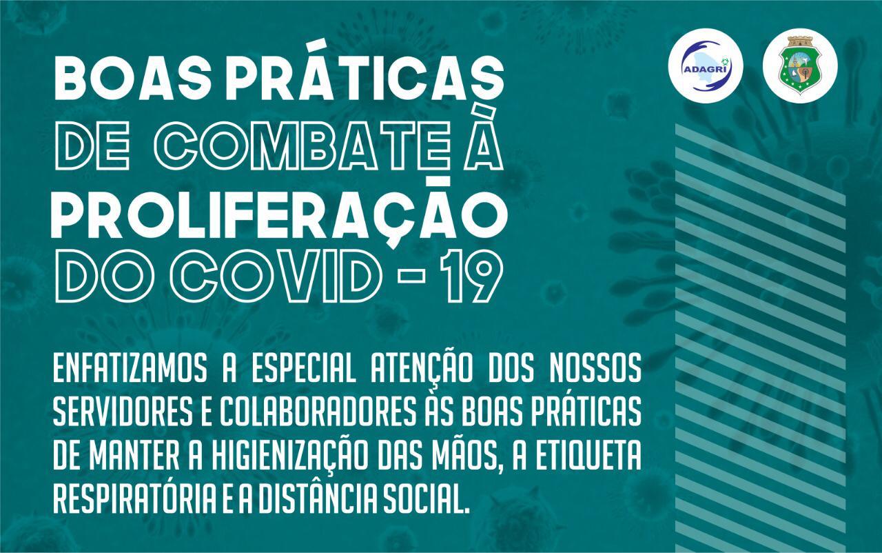 Adagri – Ce faz um chamamento aos seus  colaboradores às práticas de combate ao Covid-19