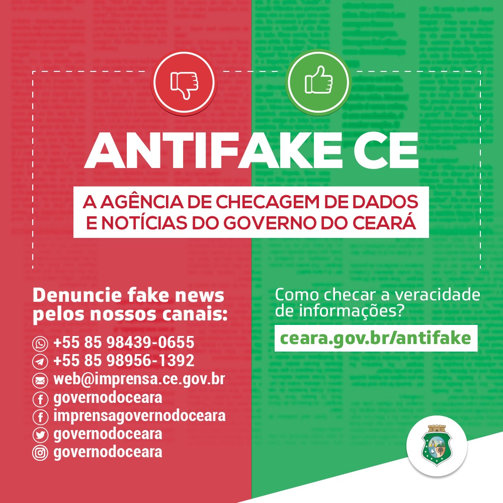 Antifake: Governo do Ceará lança agência de checagem de dados e notícias
