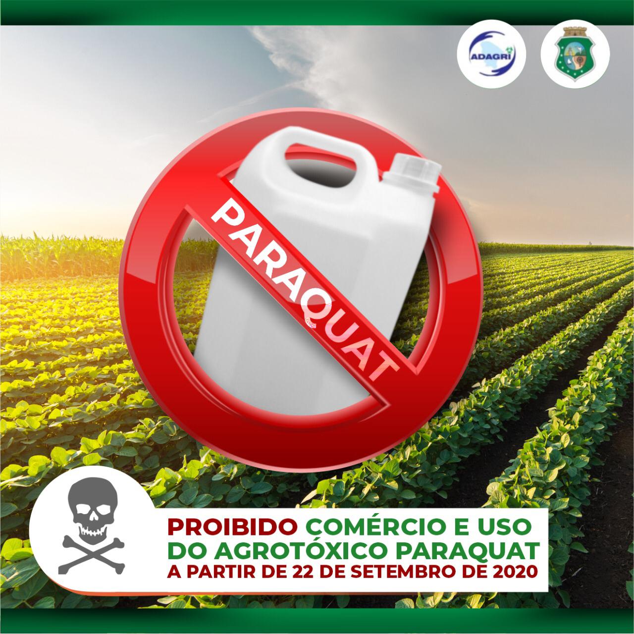 Proibido uso do Agrotóxico Paraquate no Brasil