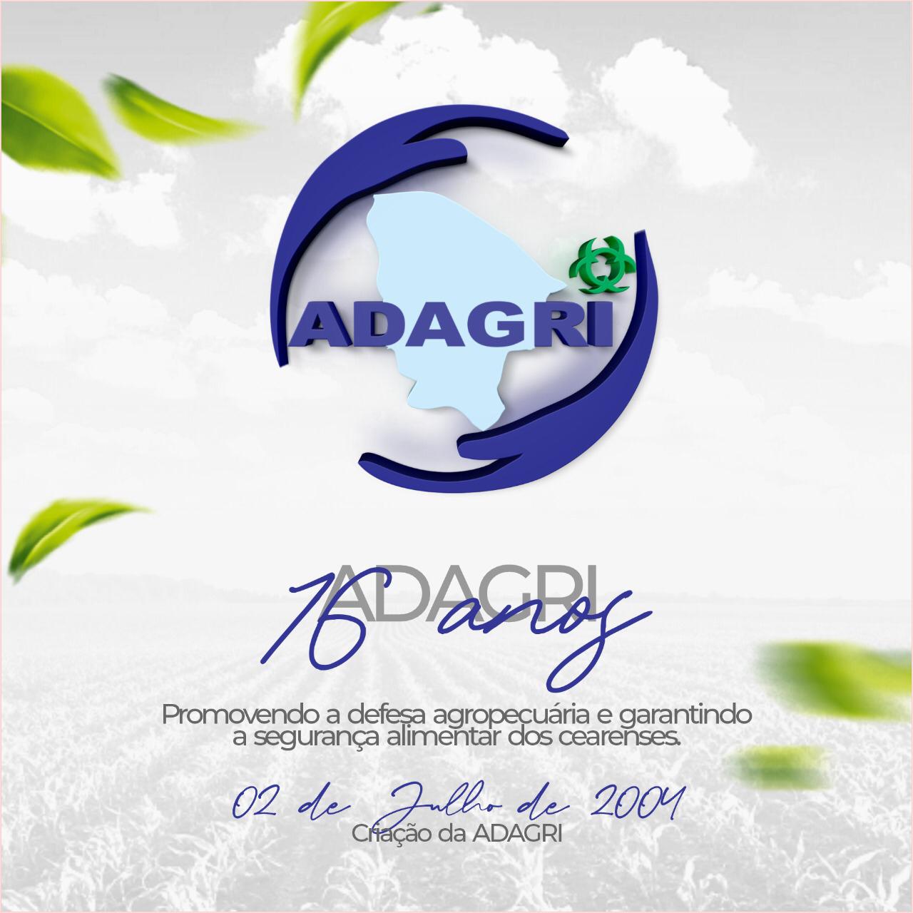 ADAGRI COMEMORA 16 ANOS DE CRIAÇÃO NESTA QUINTA-FEIRA (02)