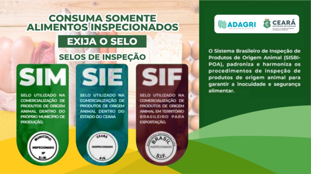 Consuma somente Produtos de Origem Animal inspecionados