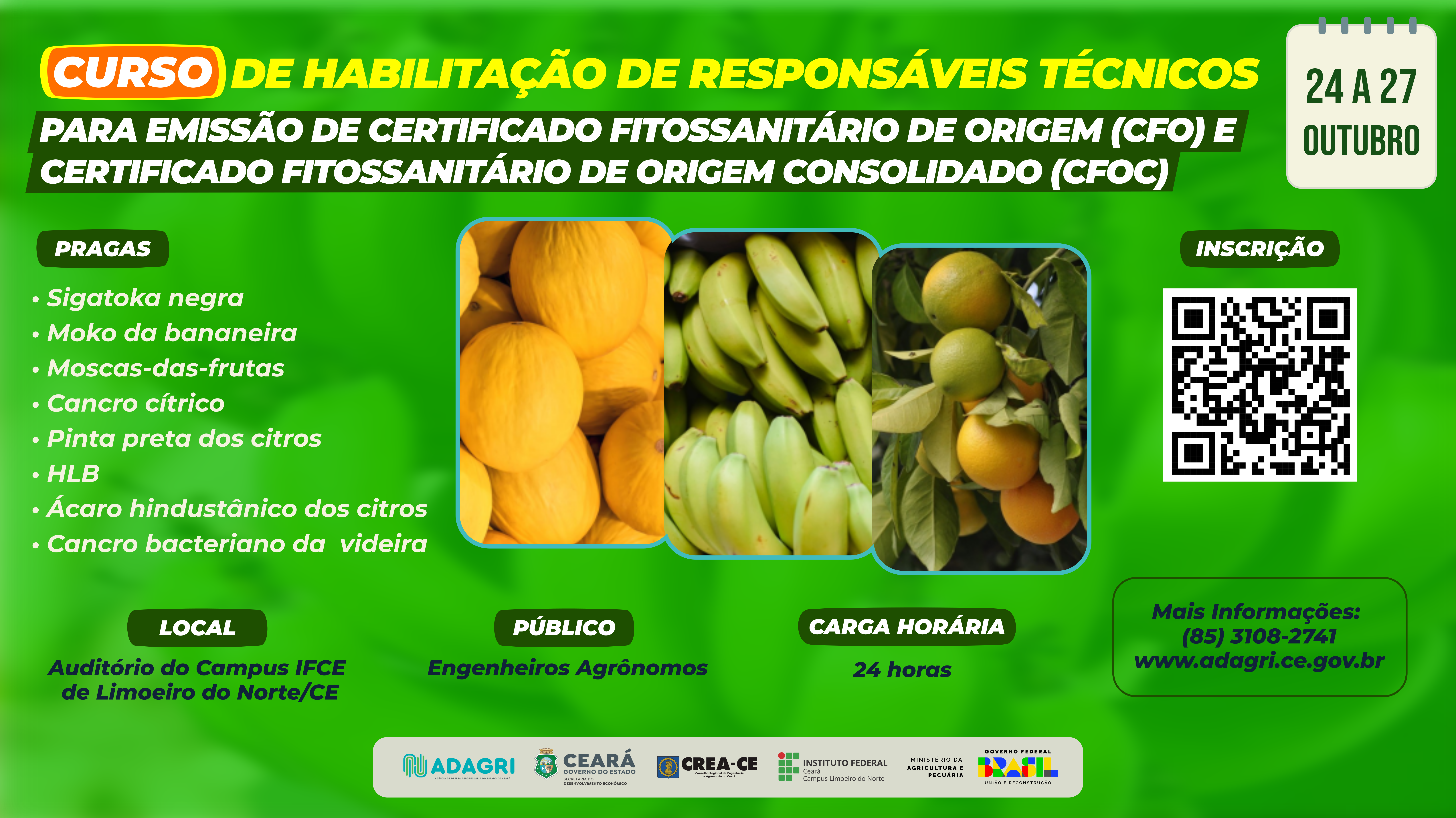 Inscrições para o Curso de Habilitação de Responsáveis Técnicos para emissão do CFO e CFOC se encerram na próxima segunda-feira (09)