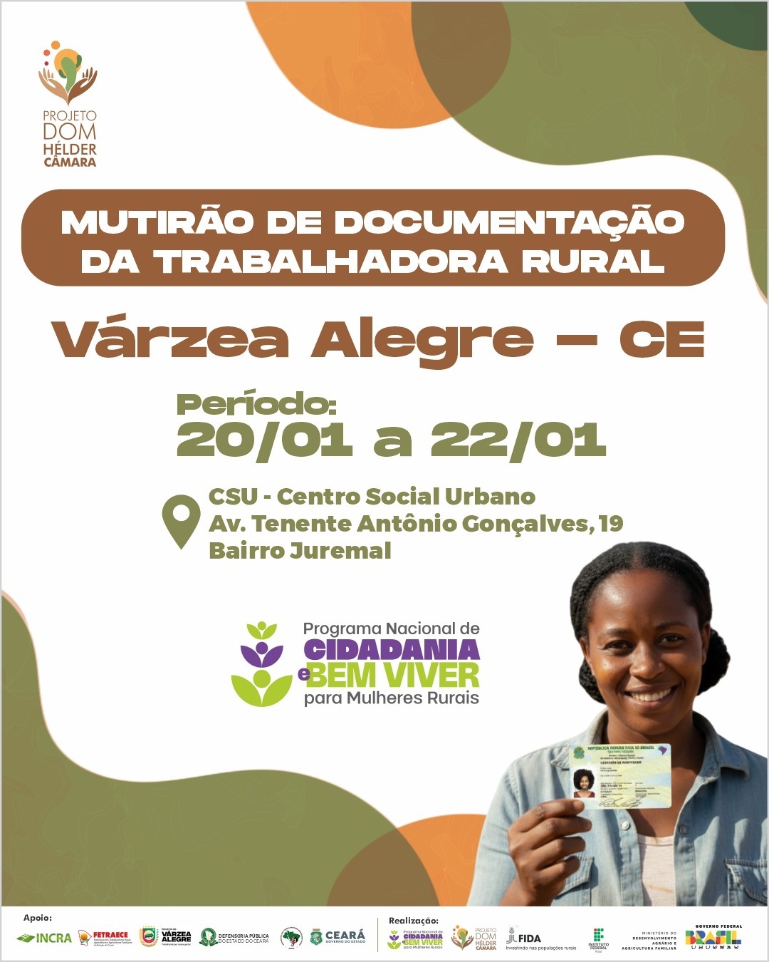 Adagri participa mais um ano do Mutirão de Documentação da Trabalhadora Rural