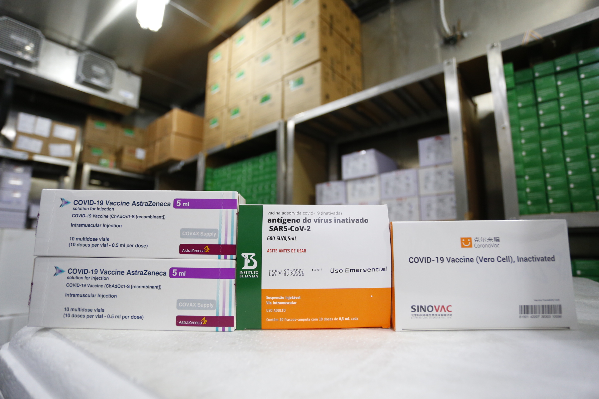 Novo lote com 205 mil de vacinas contra a Covid chega ao Ceará