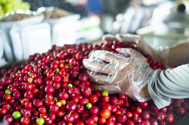 Acerola vendida a R$ 2,00/kg na Ceasa Cariri
