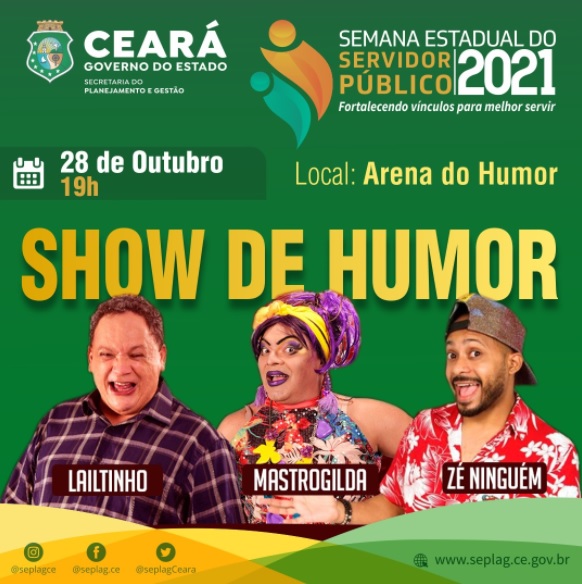 Dia do Servidor Público será comemorado com show de humor