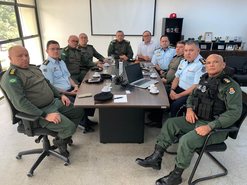 Presidente da Ceasa-CE participa de reunião com o comando geral da PMCE