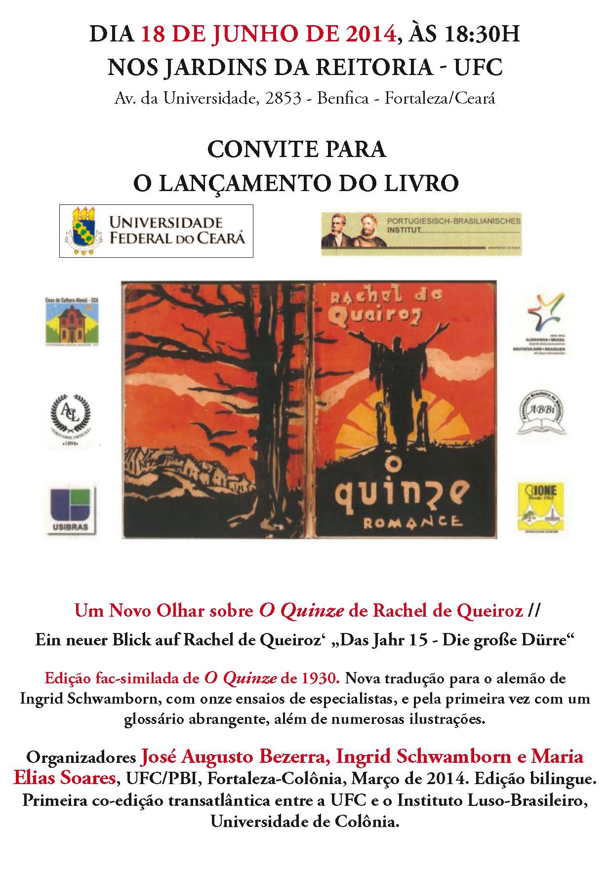 Lançamento da edição bilíngue (português/alemão) de O Quinze