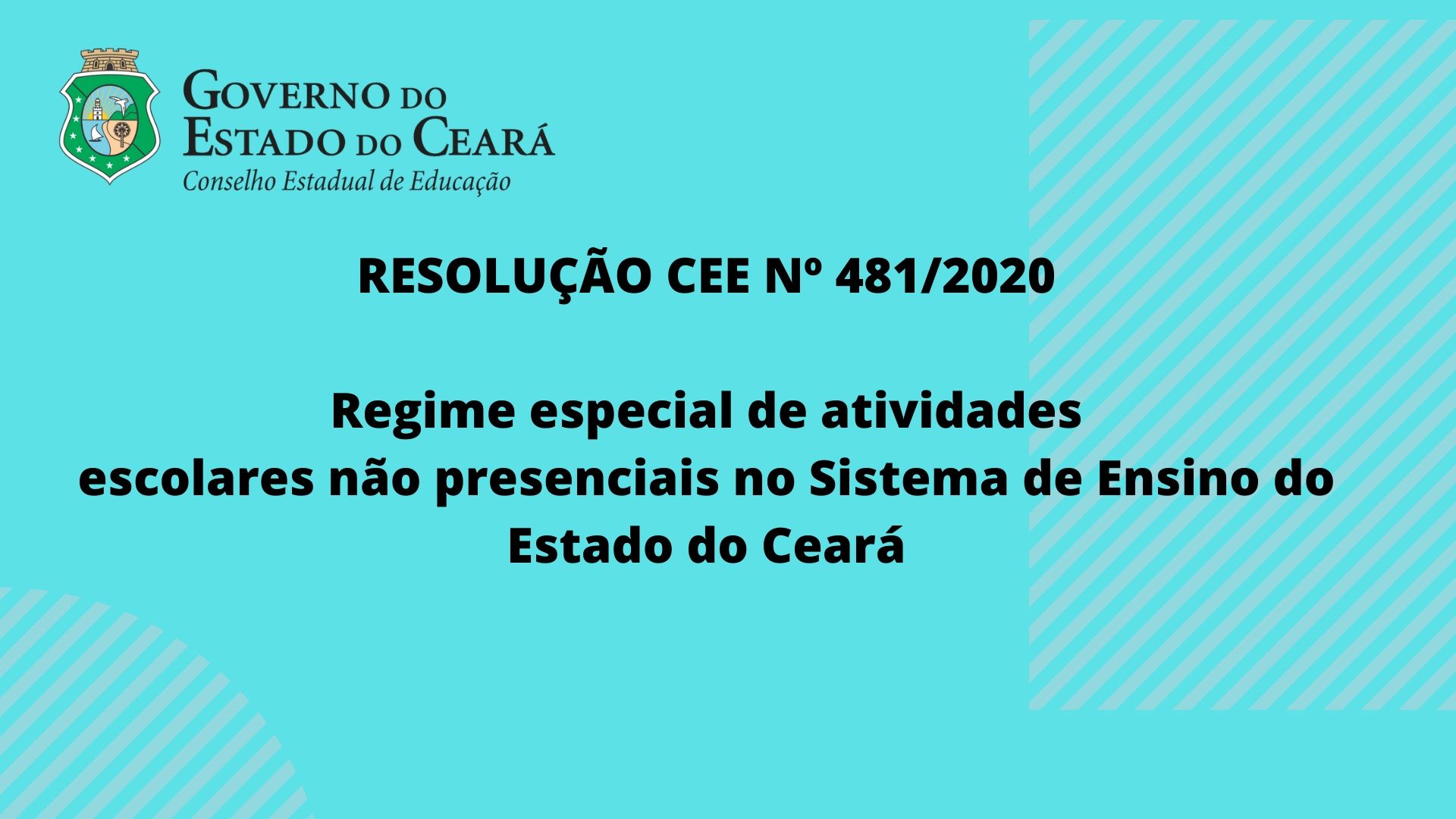 CEE aprova resolução sobre regime especial de atividades escolares não presenciais