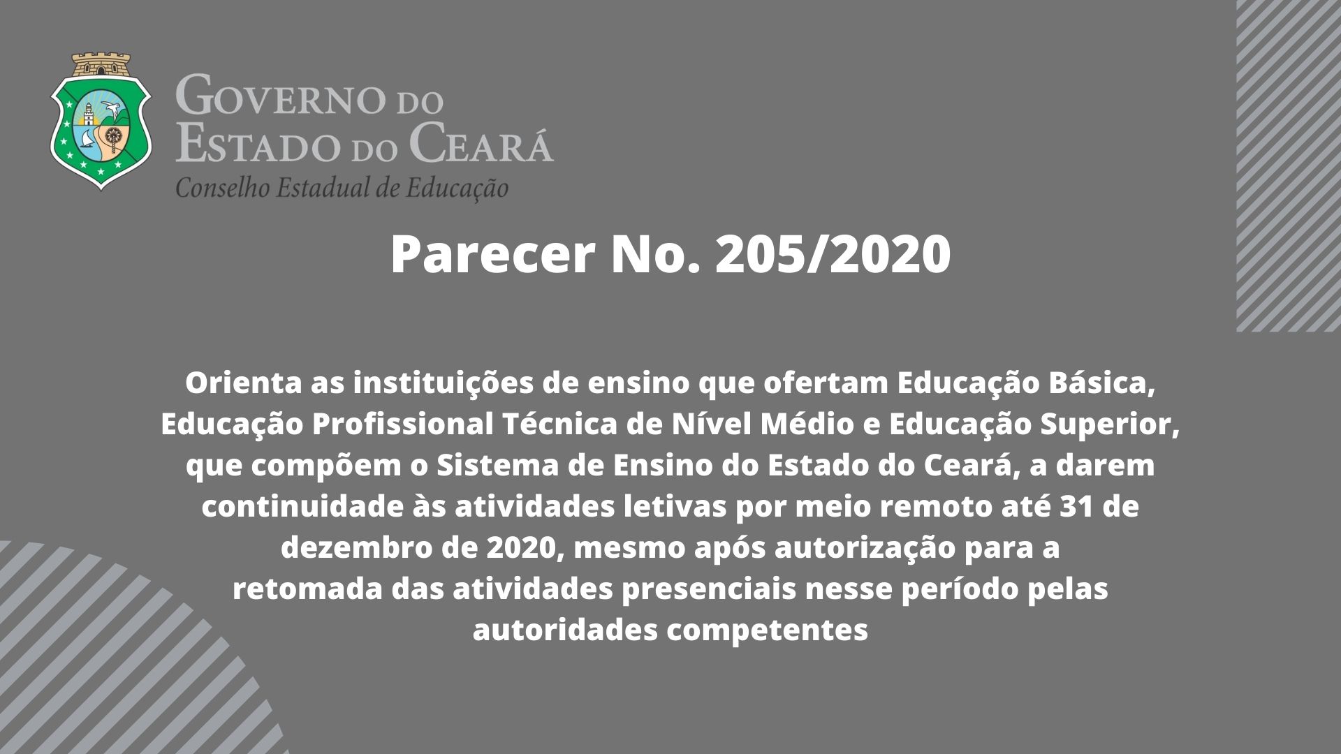 CEE orienta instituições de ensino cearenses sobre continuidade das atividades letivas em 2020