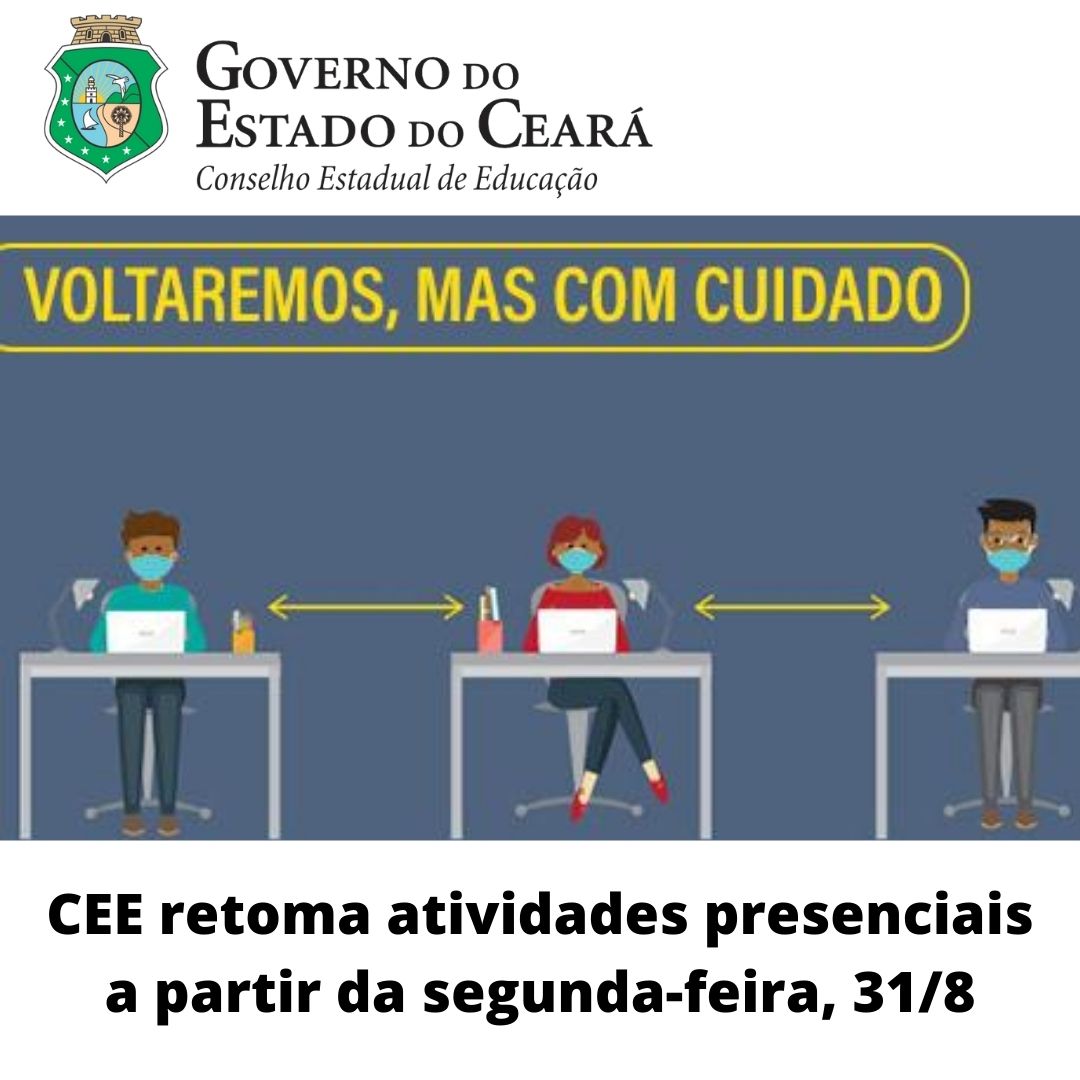 CEE retoma atividades presenciais a partir da segunda-feira, 31/8