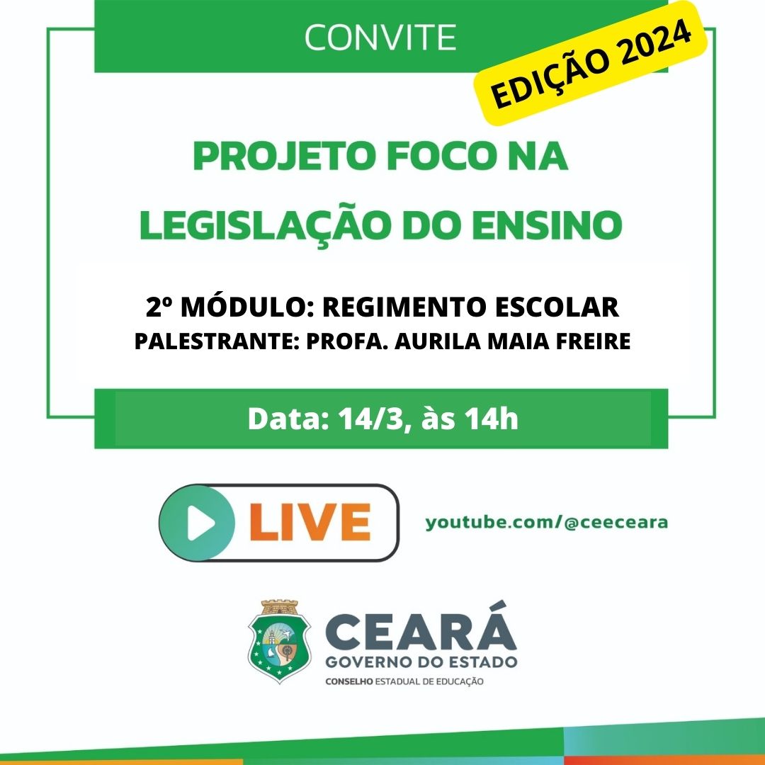 CEE realiza segundo módulo do Projeto Foco na Legislação do Ensino / 2024
