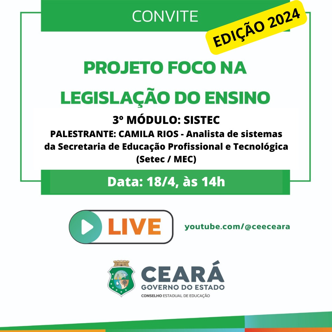 CEE realiza terceiro módulo do Projeto Foco na Legislação do Ensino / 2024
