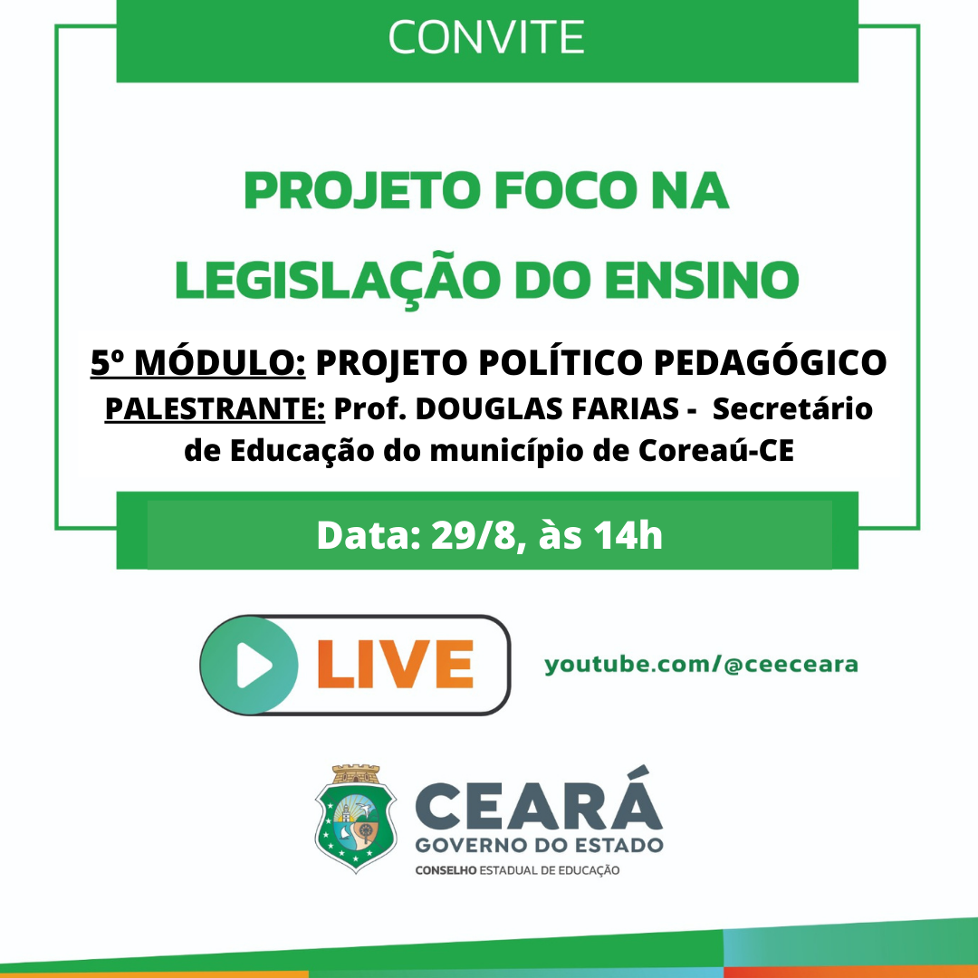Projeto Político Pedagógico das escolas na pauta do CEE