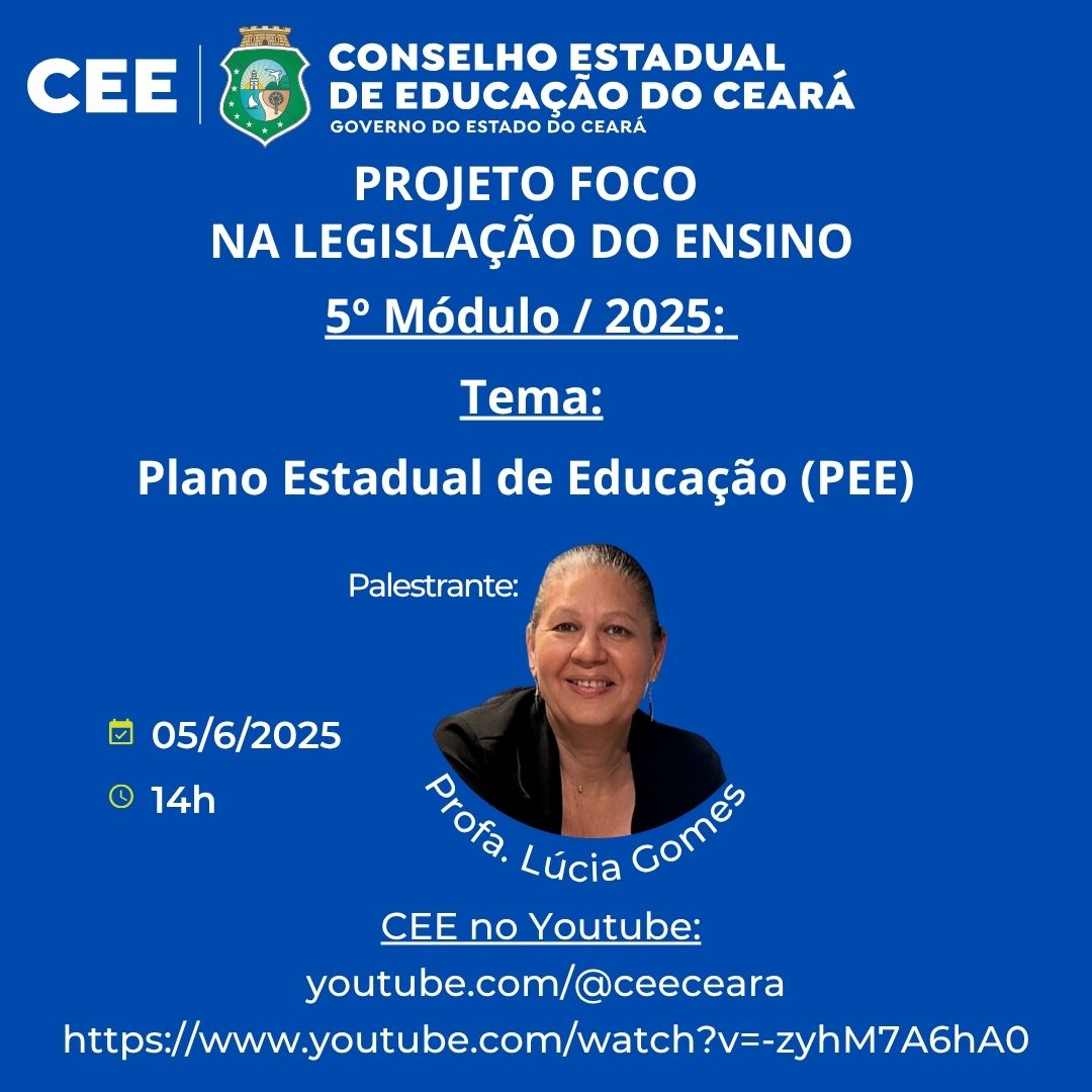 CEE, em parceria com a Seduc, aborda Plano Estadual de Educação (PEE)