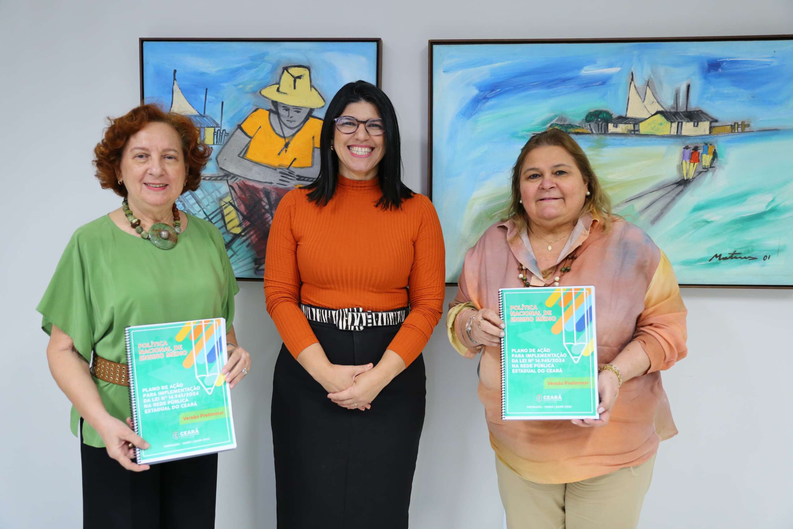 CEE recebe Plano de Ação para implementação do Novo Ensino Médio no Ceará