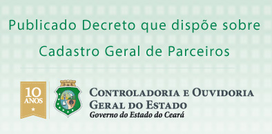 Decreto que regulamenta Cadastro Geral de Parceiros é publicado no Diário Oficial do Estado
