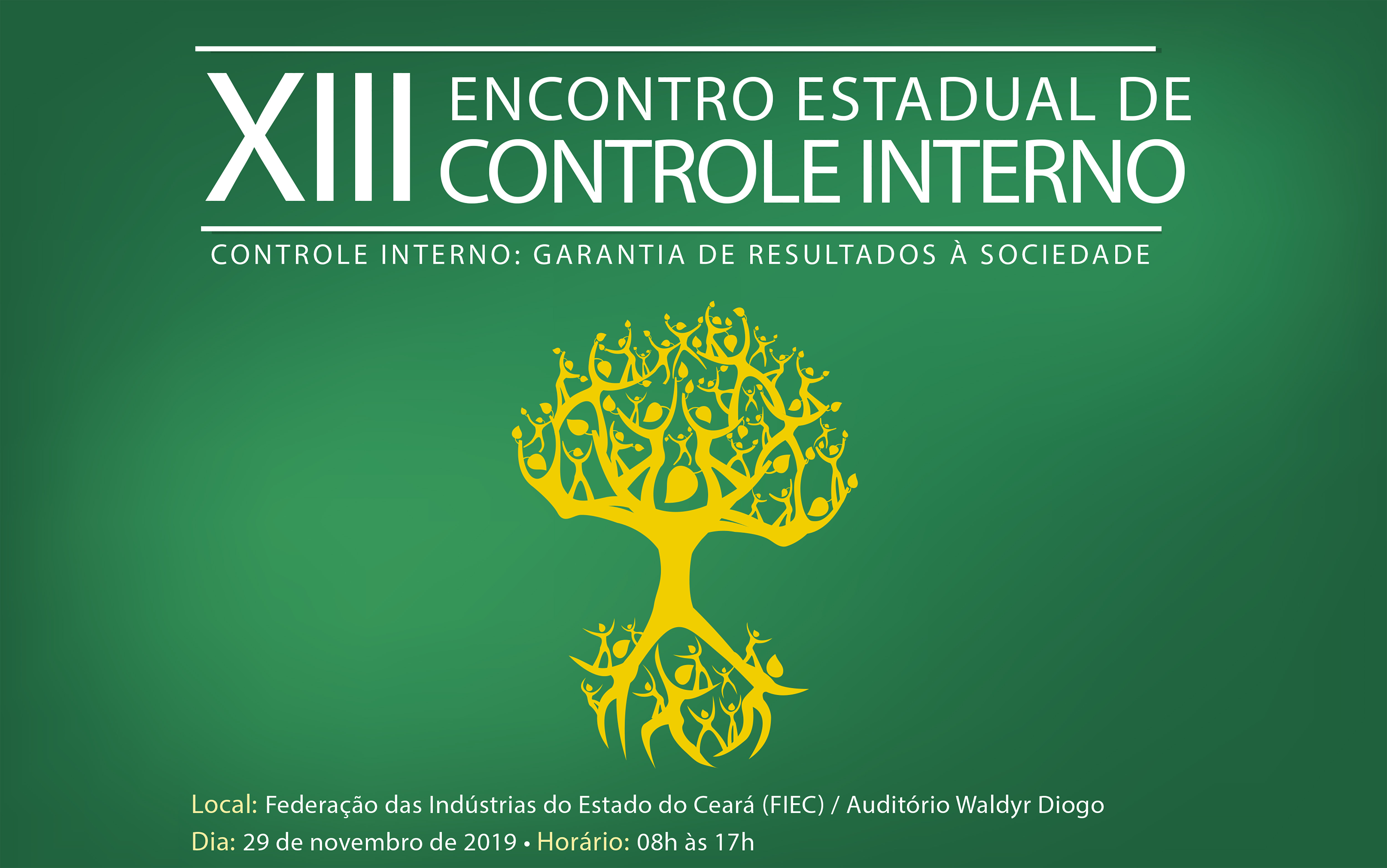 Inscrições abertas para o XIII Encontro Estadual de Controle Interno