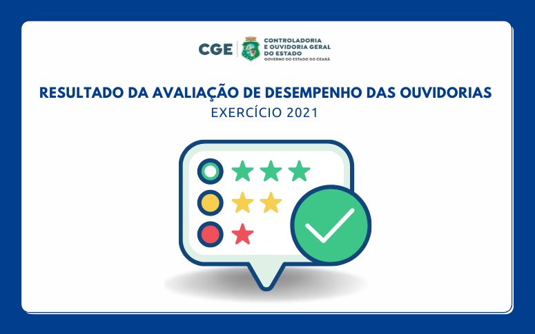 CGE divulga resultado da Avaliação de Desempenho das Ouvidorias 2021
