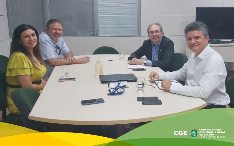 CGE recebe representantes do TCU-CE para tratar sobre o Programa Nacional de Prevenção à Corrupção – PNPC