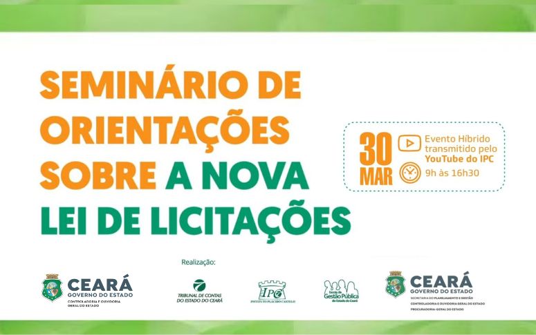 I Seminário de Orientações sobre a Nova Lei de Licitações