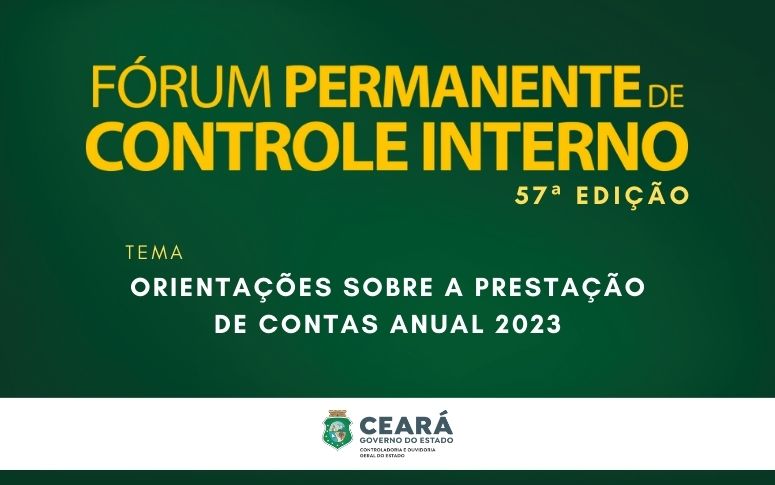 Estão abertas as inscrições para o 57º Fórum Permanente de Controle Interno