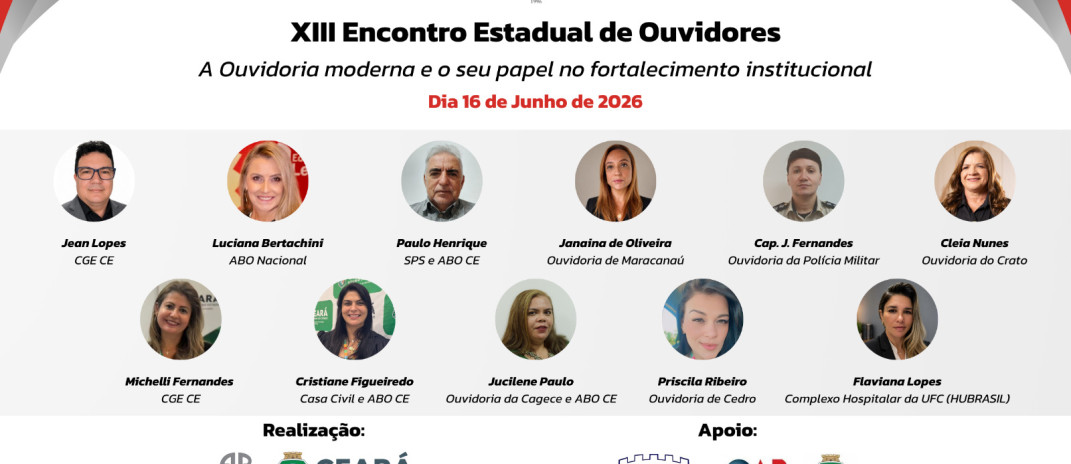 CGE participa do XIII Encontro Estadual de Ouvidores da ABO Ceará, no município do Crato