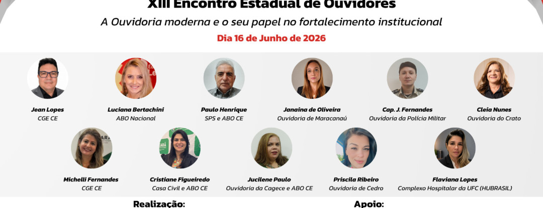 CGE participa do XIII Encontro Estadual de Ouvidores da ABO Ceará, no município do Crato