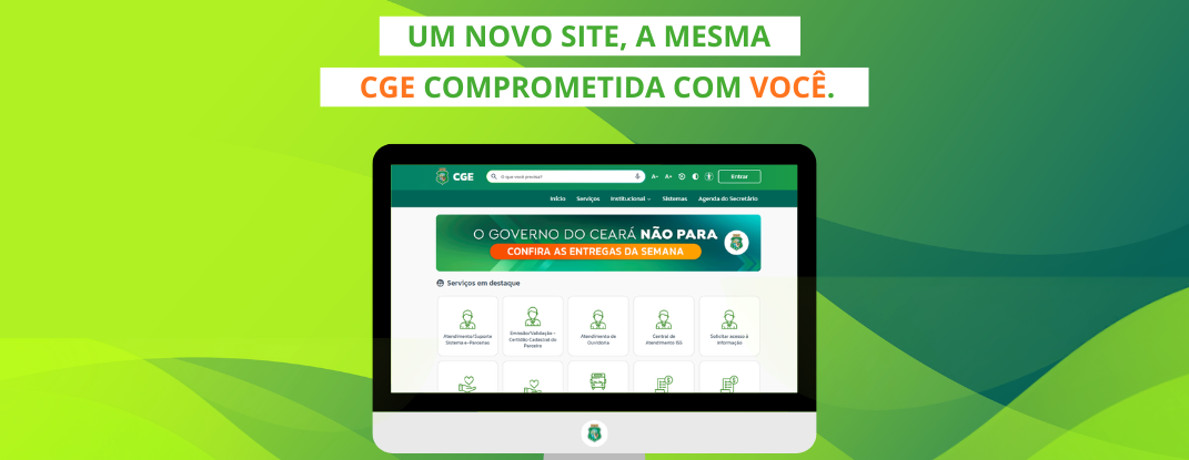 CGE lança novo site com foco no cidadão e na prestação de serviços