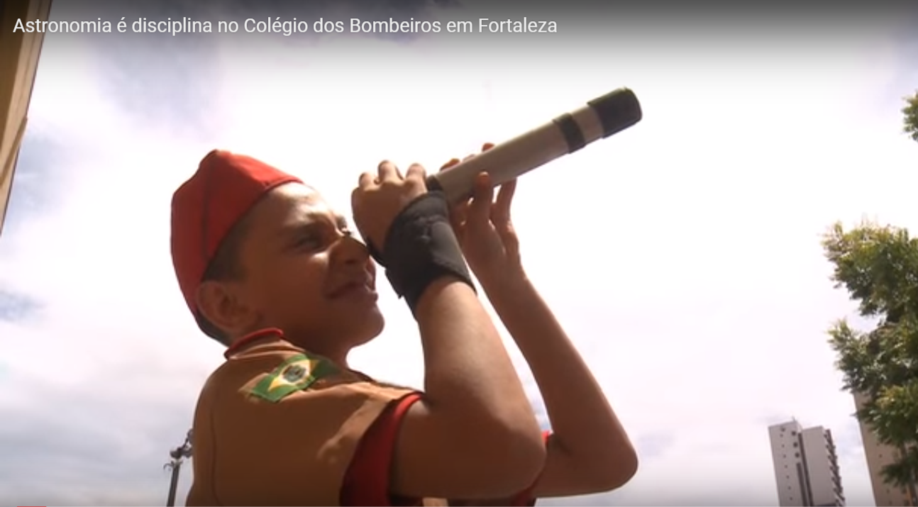 Astronomia é disciplina no Colégio dos Bombeiros em Fortaleza