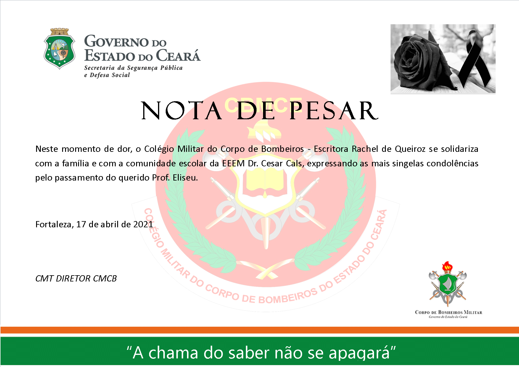 Nota de Pesar