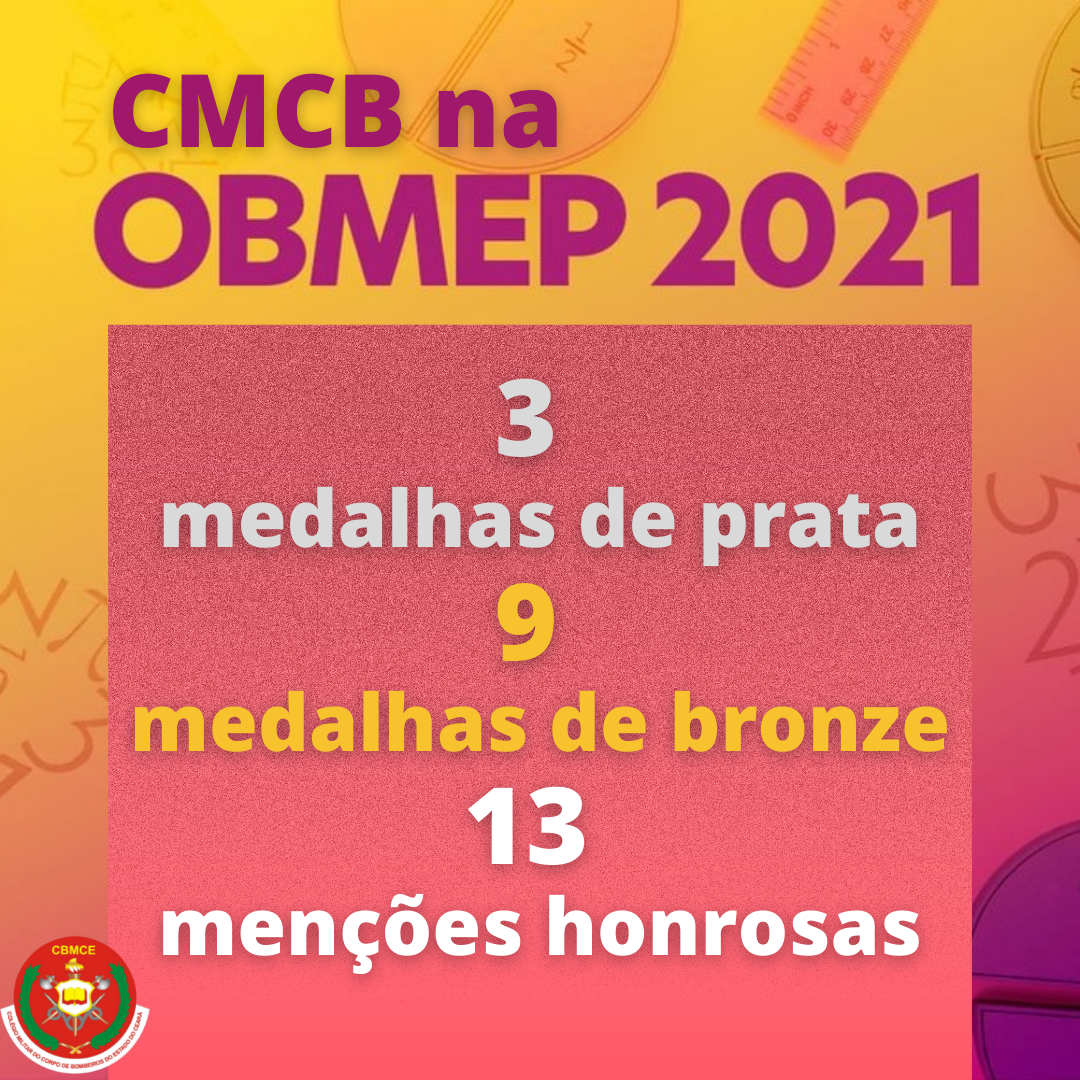 CMCB conquista 25 premiações na OBMEP 2021