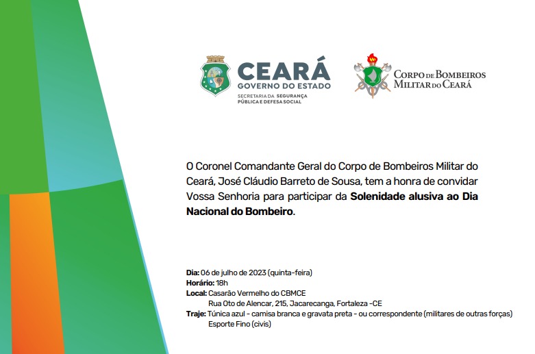 Solenidade alusiva ao Dia Nacional do Bombeiro Brasileiro