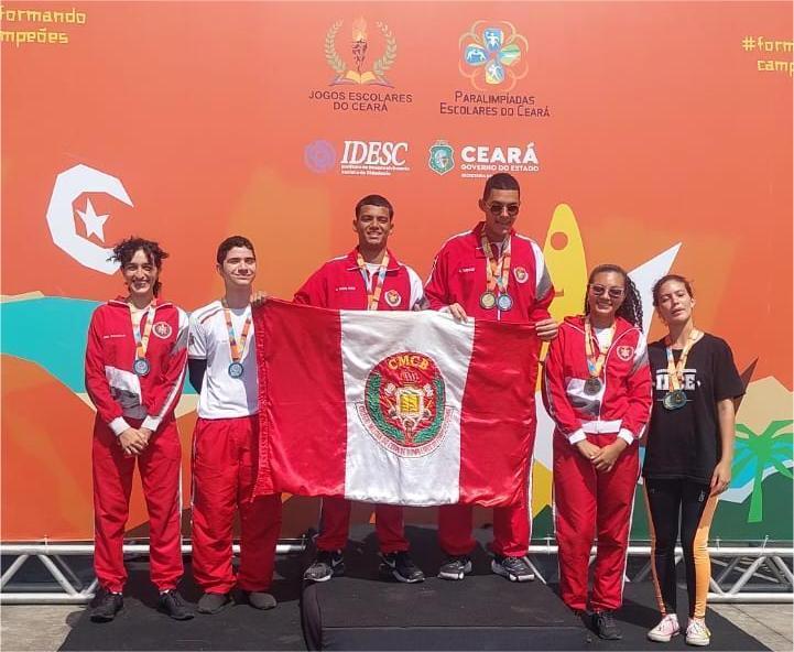Colégio Militar do Corpo de Bombeiros conquista medalhas de ouro no masculino e feminino