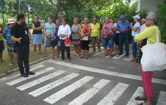 Idosos tem programação específica na Escola de Educação de Trânsito do Detran