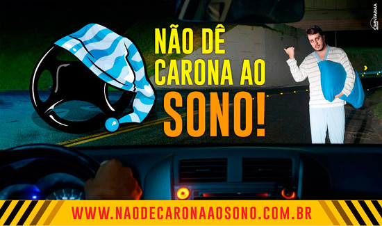 Detran é parceiro da campanha *Não dê carona ao sono*