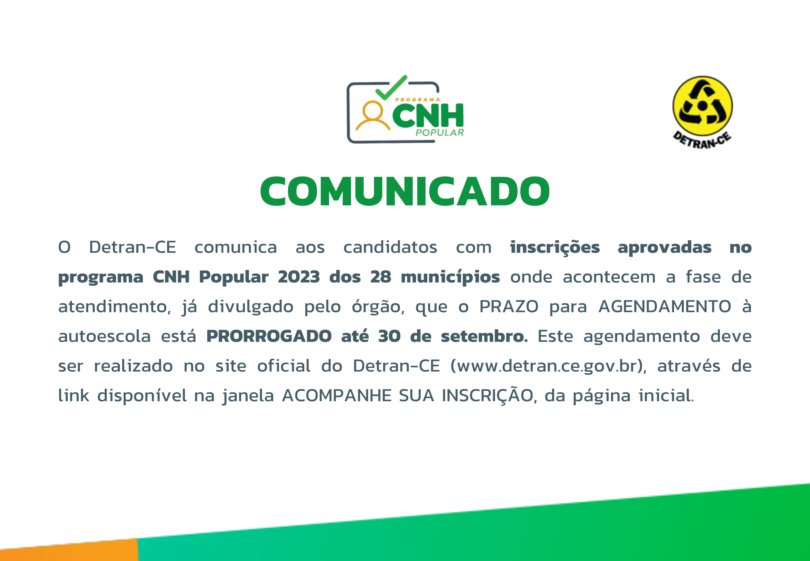 COMUNICADO – CNH POPULAR