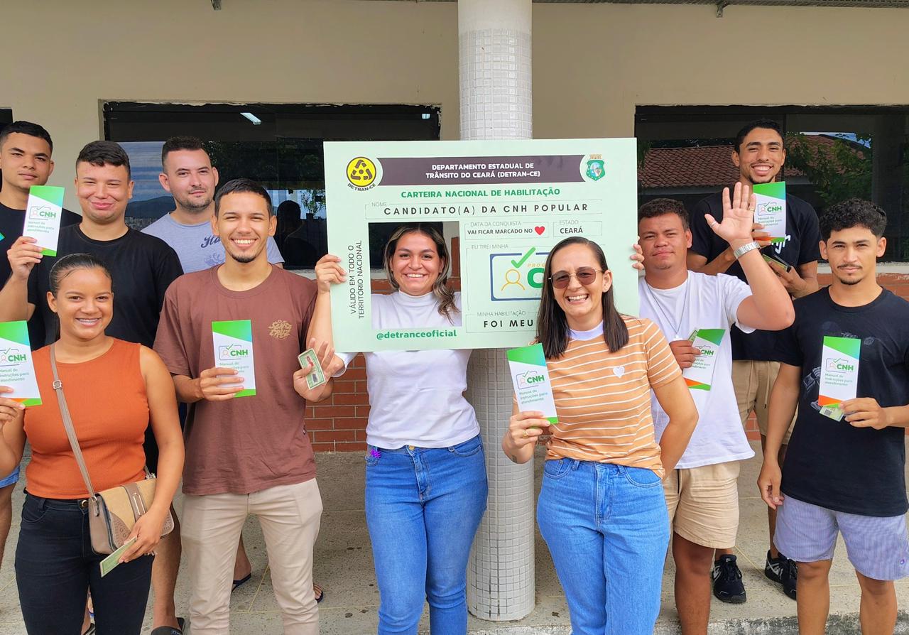 Detran-CE atende candidatos da CNH Popular em Baturité, Canindé, Cascavel, Horizonte e Pacajus a partir desta segunda-feira (19)