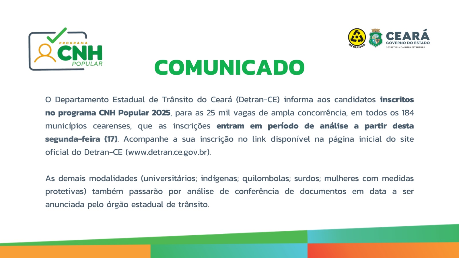 COMUNICADO CNH POPULAR 2025