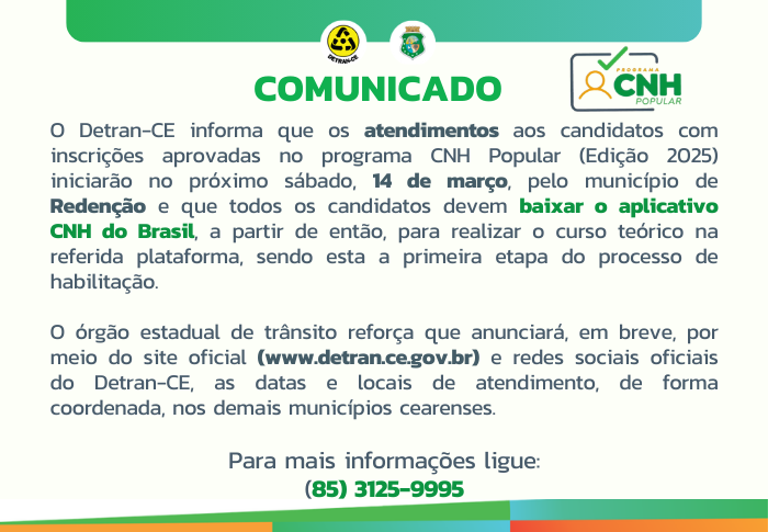 COMUNICADO CNH POPULAR