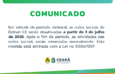 COMUNICADO PERIODO ELEITORAL REDES SOCIAIS