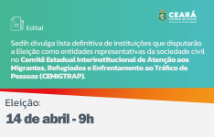 Participação social: lista definitiva de instituições da sociedade civil que disputarão eleição do CEMIGTRAP está disponível