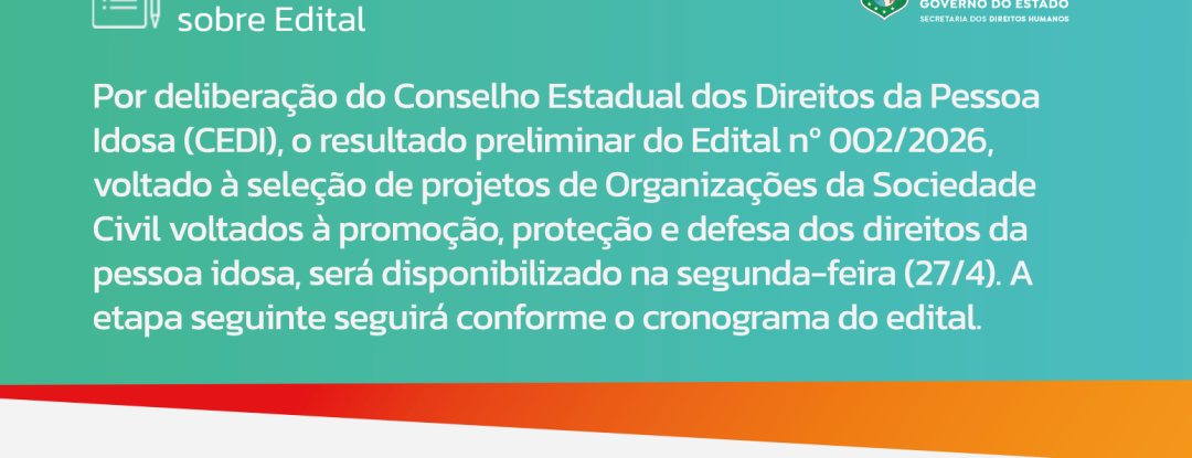 [Comunicado] Edital nº 002/2026 – Saldo Remanescente FEICE