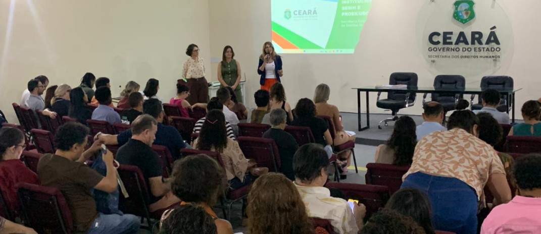 Sedih promove encontro com UECE para fortalecer cooperação em políticas de direitos humanos