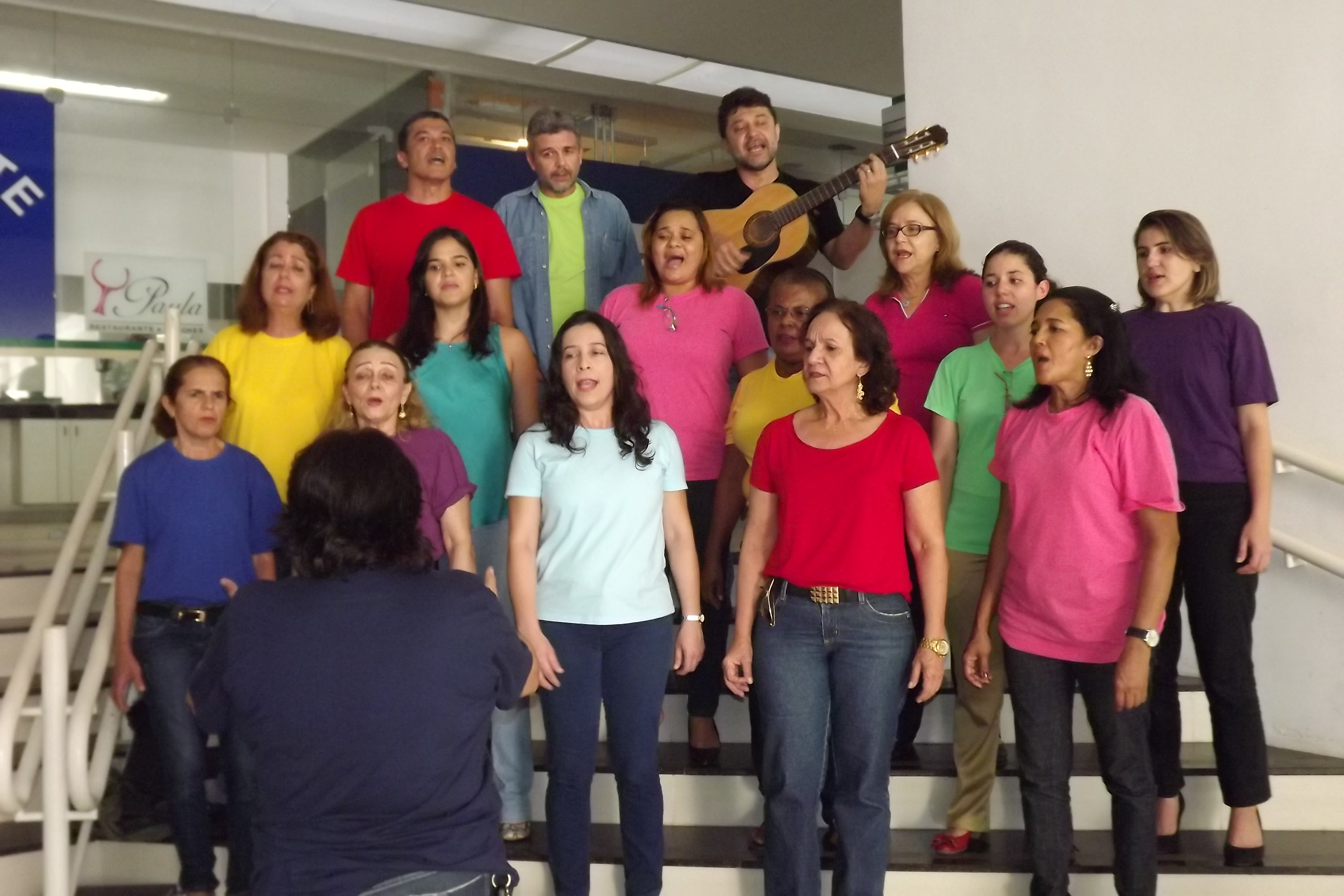 Coral da Seplag se apresenta no aniversário de três anos do Centro de Convivência