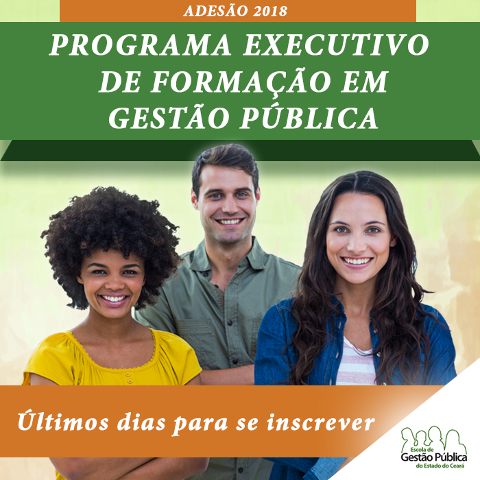 EGPCE abre inscrições para adesão ao Programa Executivo de Formação em Gestão Pública