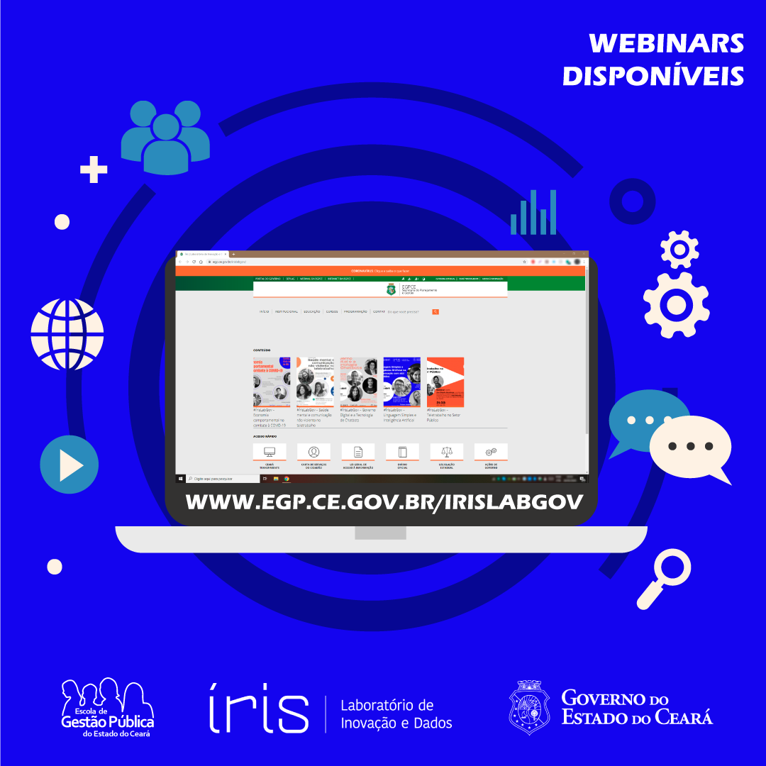 Acesse o conteúdo dos webinars promovidos pelo Laboratório de Inovação e Dados