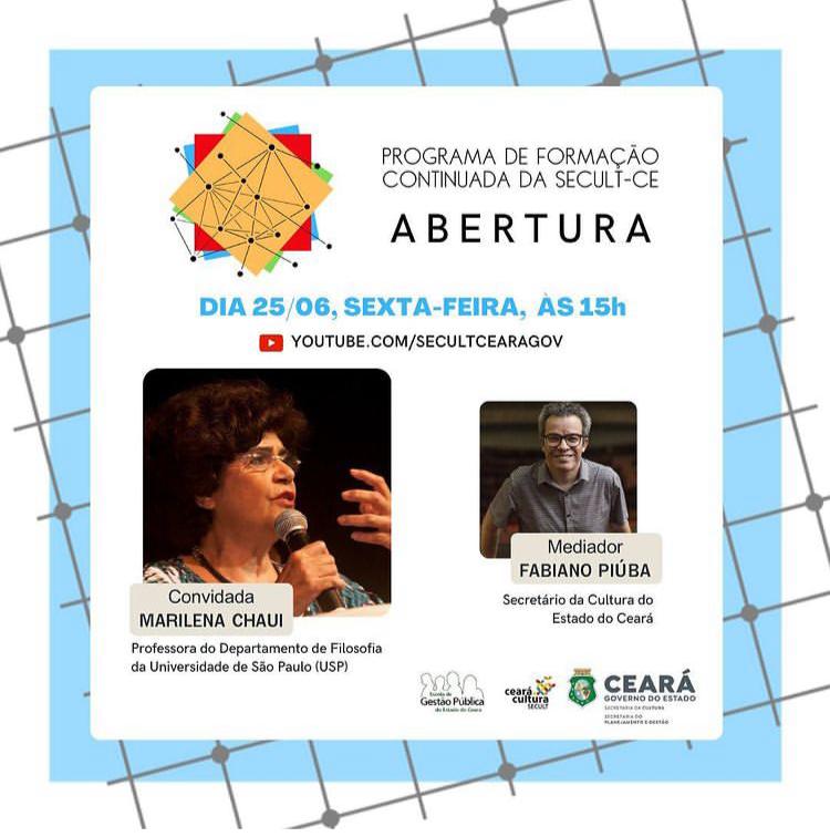 EGPCE é parceira da Secult no Programa de Formação Continuada
